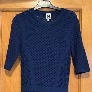 Missoni Deep Blue Open-Knit Dress